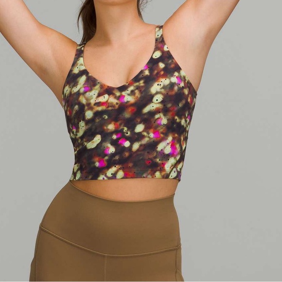 Lululemon Align Tank Top Soft Focus Splatter Green Multi size 4 - Picture 1 of 13